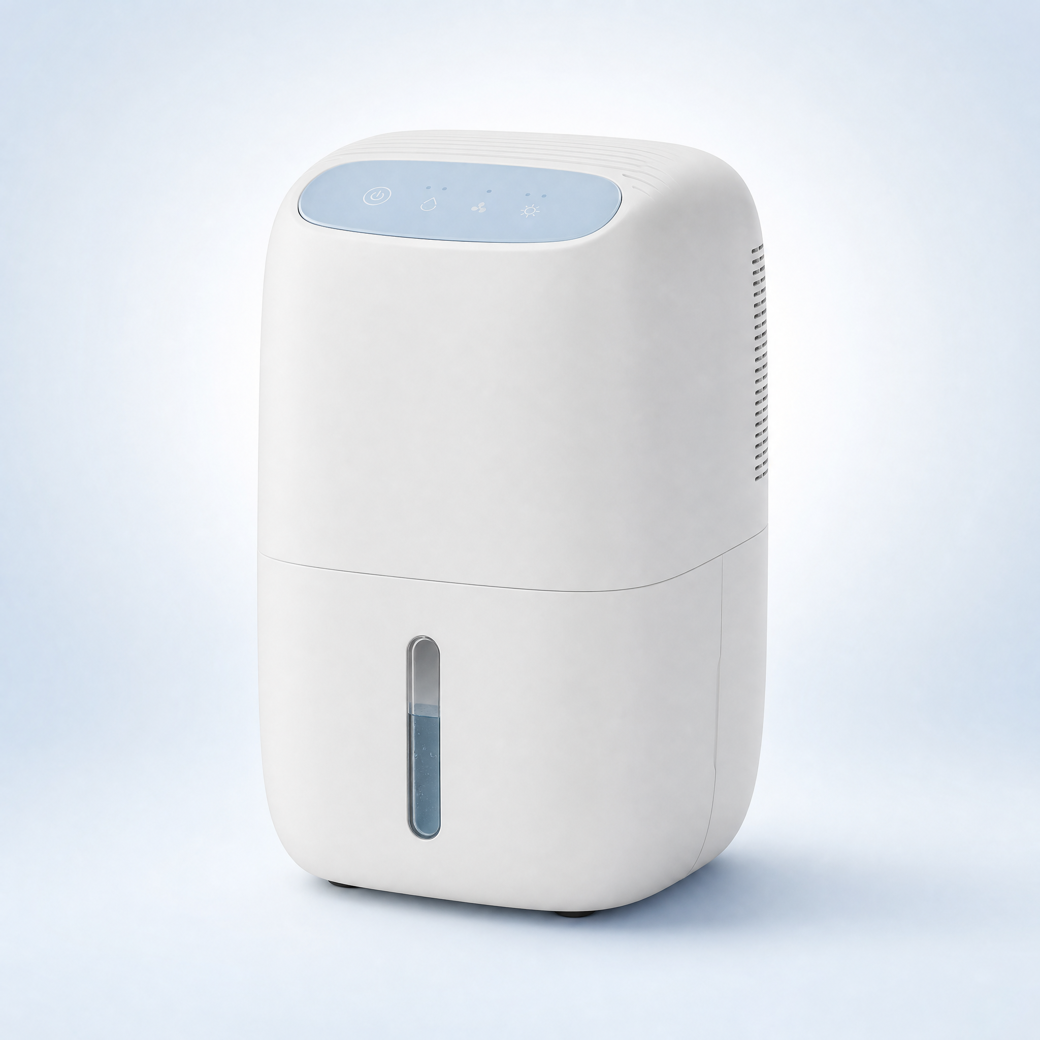 Compact Dehumidifier — Small dehumidifier with drain hose for damp rooms up to 25 m².