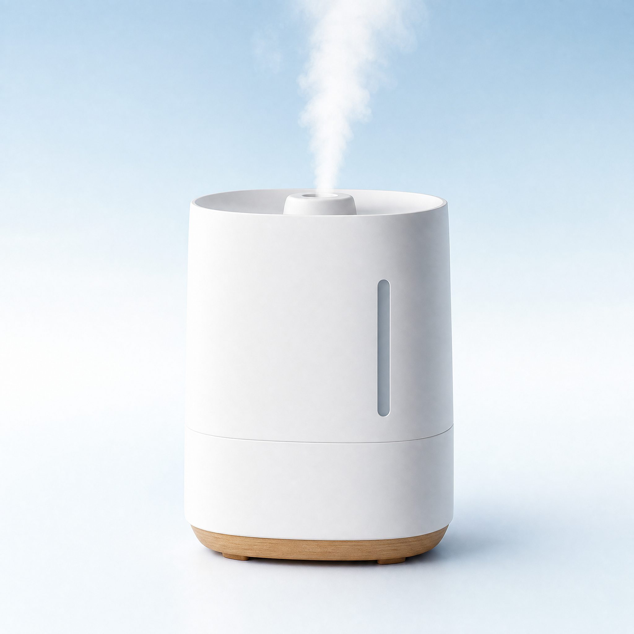 Ultrasonic Humidifier — 4L ultrasonic humidifier with an essential-oil tray for dry seasons.